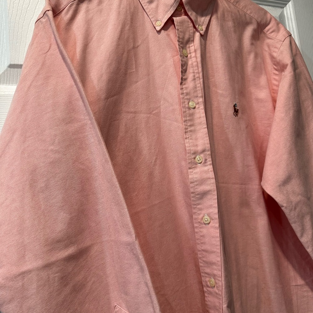 Ralph Lauren The Iconic Oxford Shirt Classic Fit Shirt Kona Orange - Picture 6 of 11